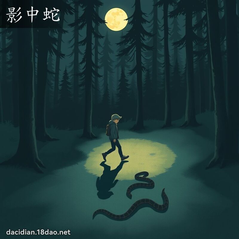 影中蛇 - 国语大辞典配图