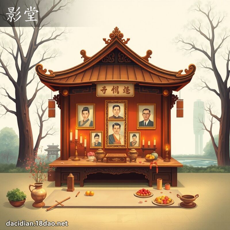影堂 - 國語大辭典配圖