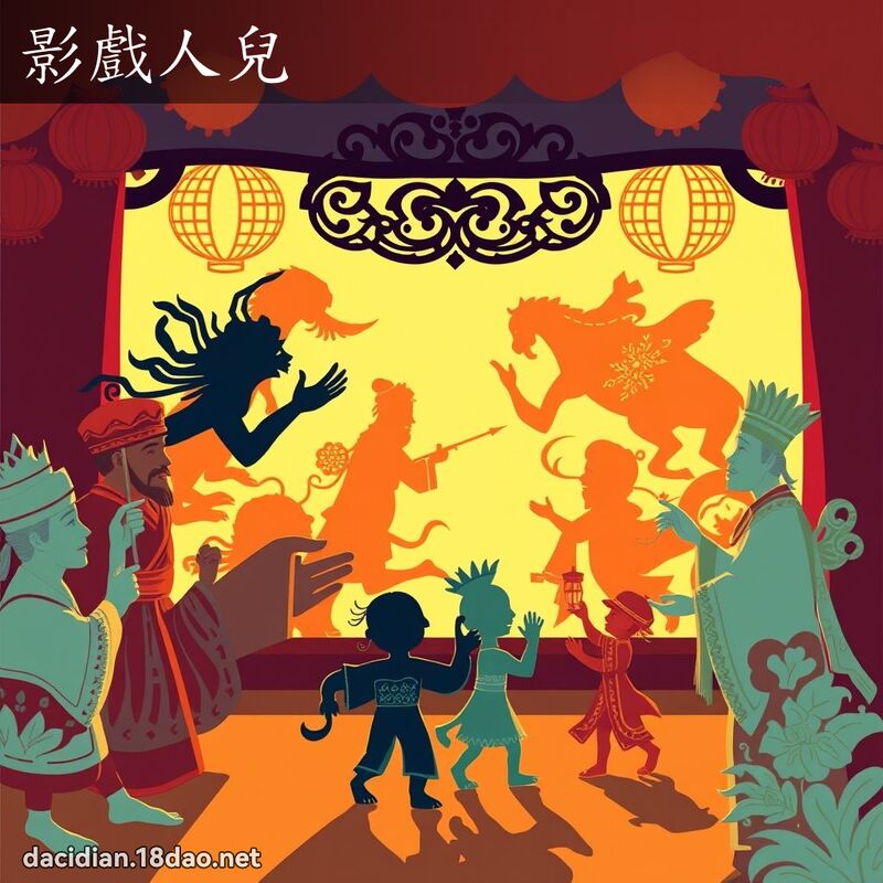 影戲人兒 - 國語大辭典配圖