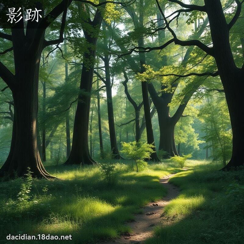 影跡 - 國語大辭典配圖