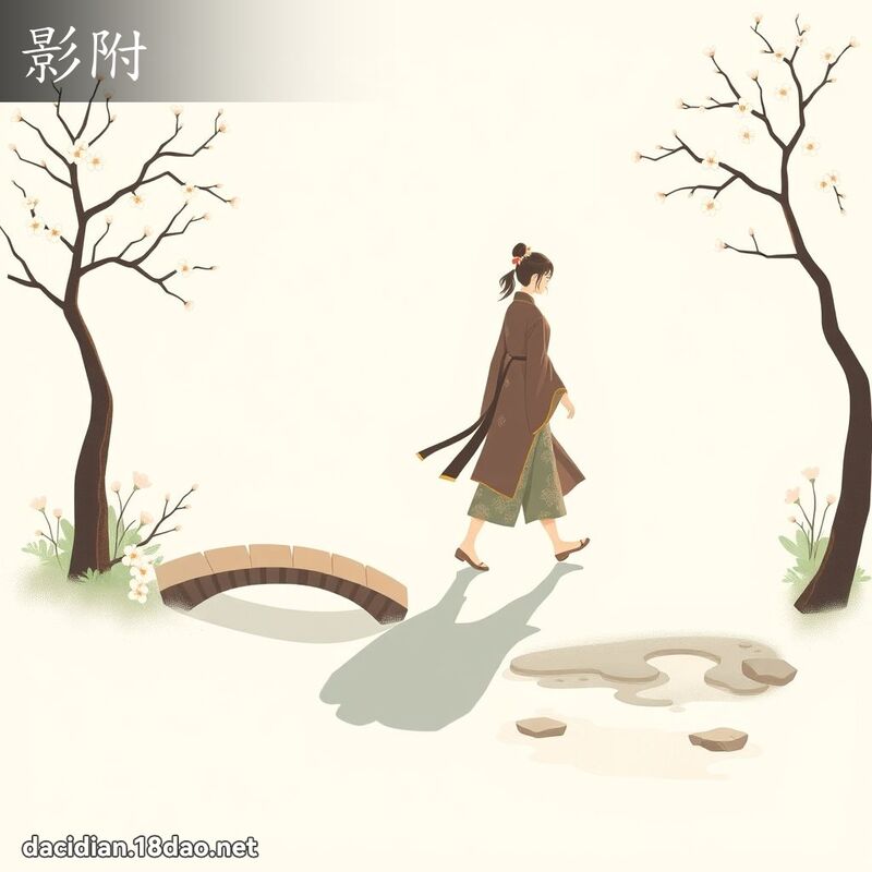 影附 - 國語大辭典配圖