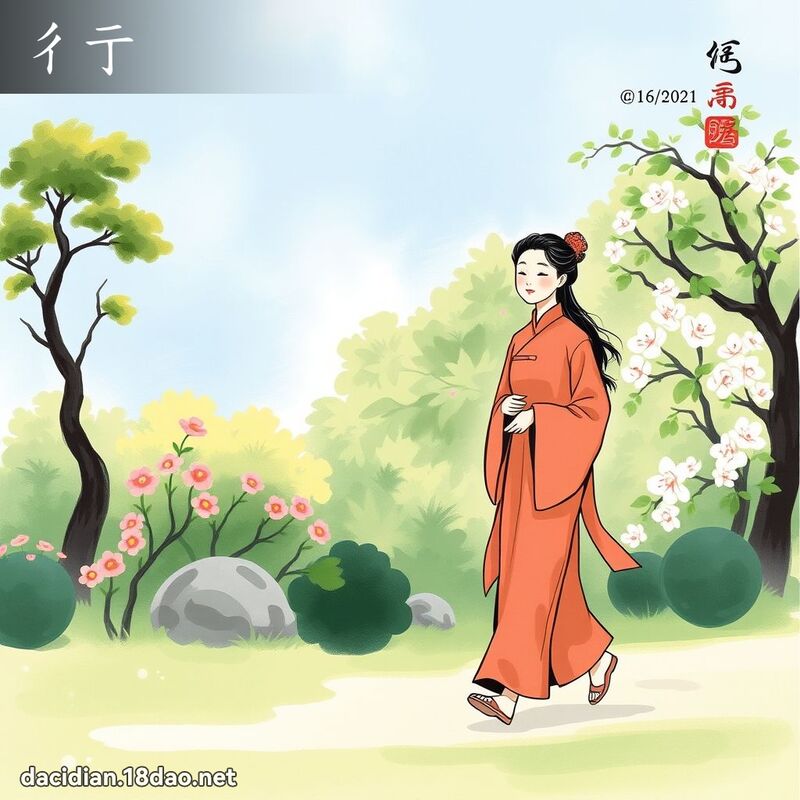 彳亍 - 国语大辞典配图