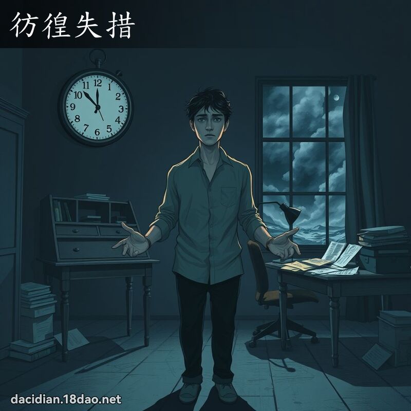 彷徨失措 - 國語大辭典配圖
