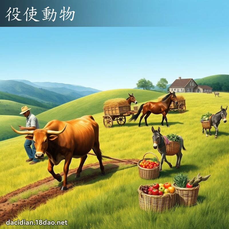 役使動物 - 國語大辭典配圖