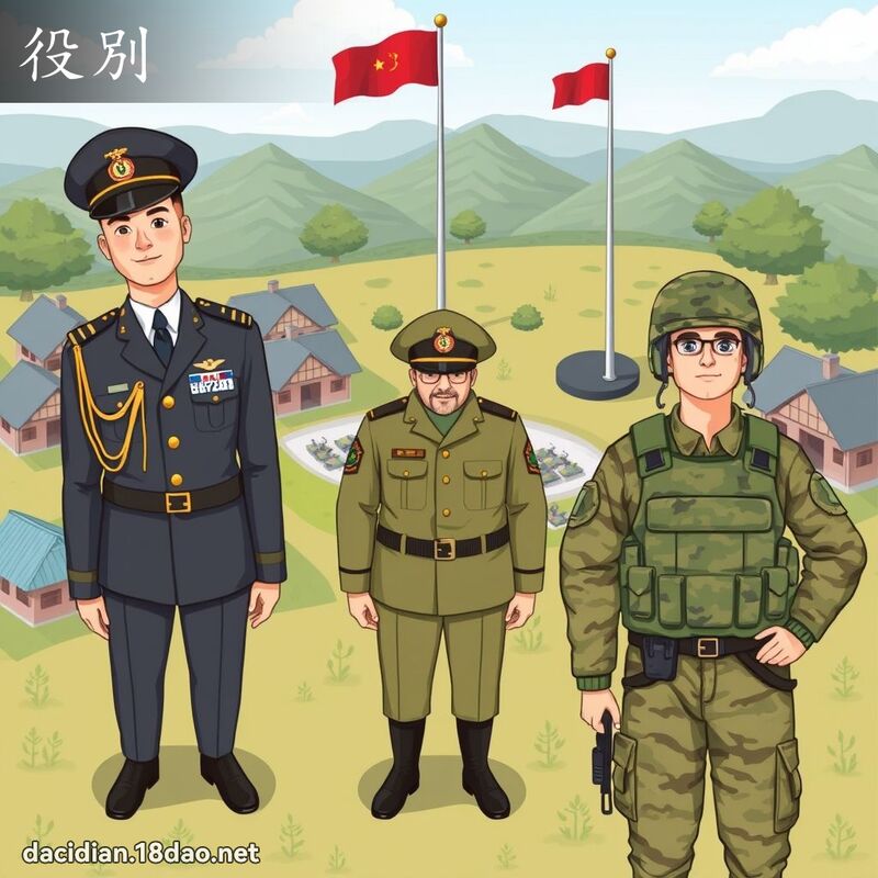役別 - 國語大辭典配圖