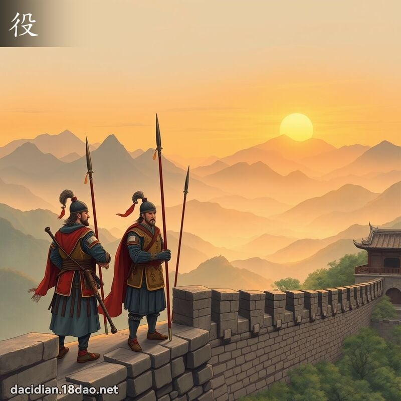 役 - 國語大辭典配圖