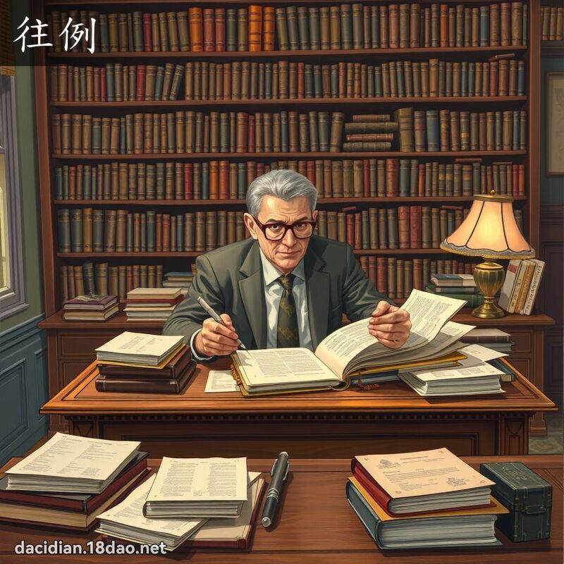 往例 - 國語大辭典配圖