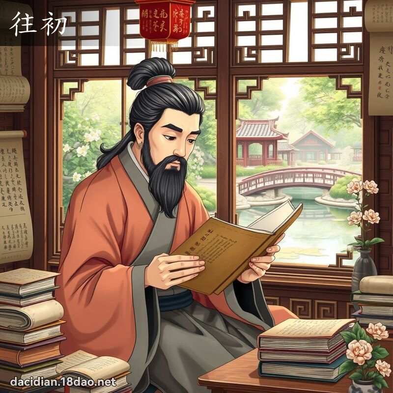 往初 - 国语大辞典配图
