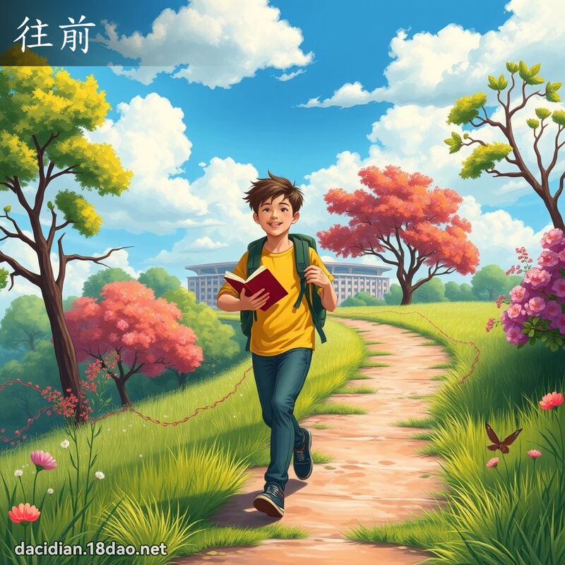 往前 - 国语大辞典配图