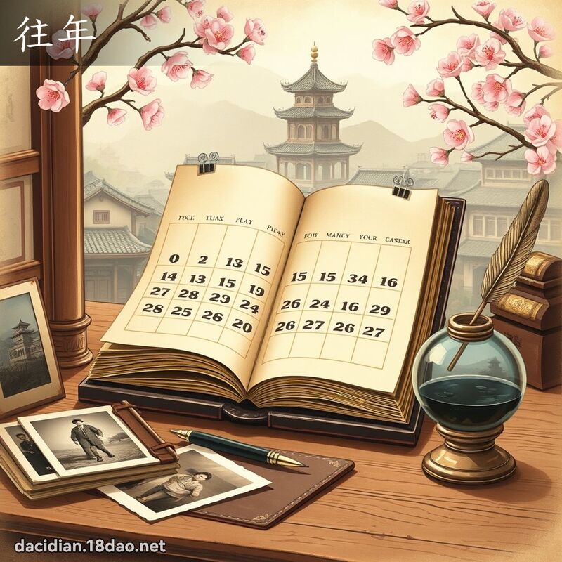 往年 - 国语大辞典配图