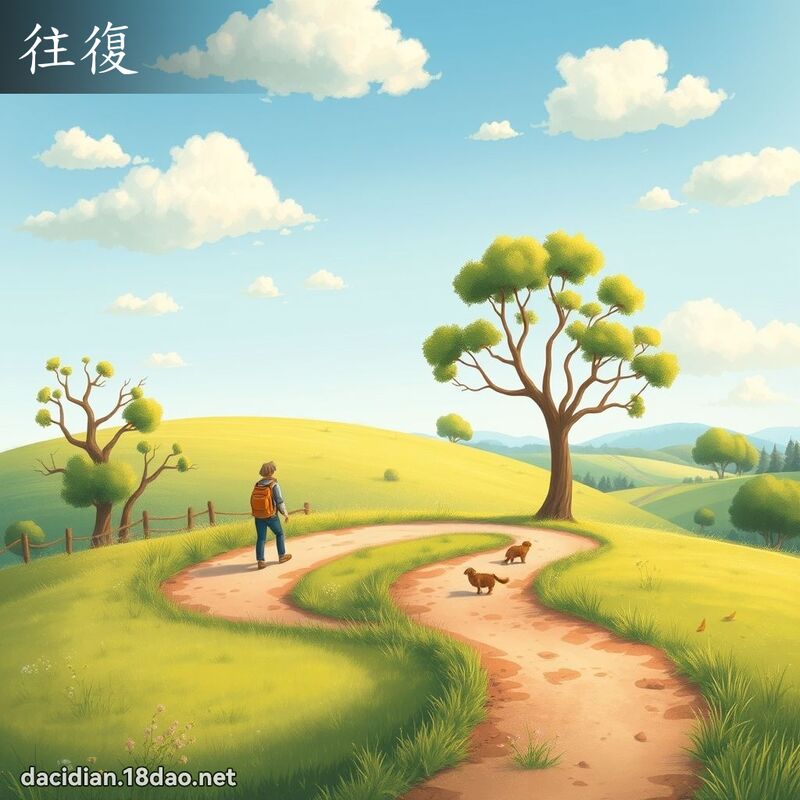 往復 - 國語大辭典配圖