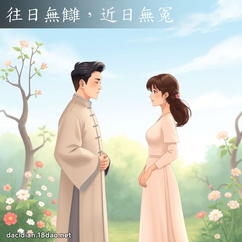 往日無讎，近日無冤 - 國語大辭典配圖