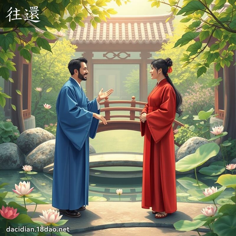 往还 - 国语大辞典配图