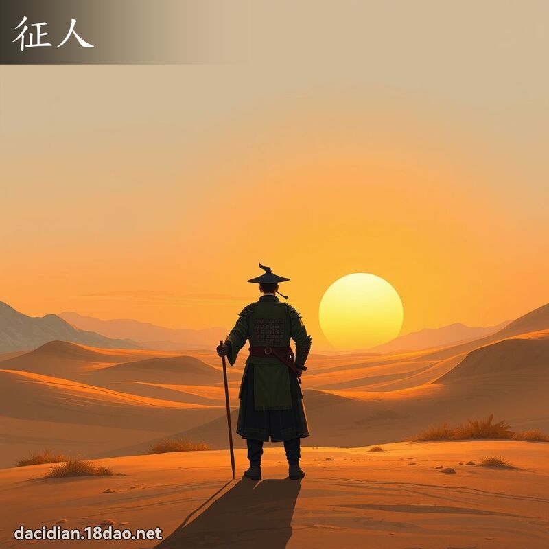 征人 - 國語大辭典配圖