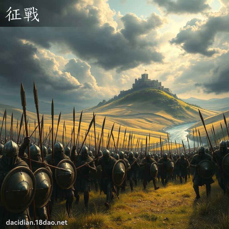 征戰 - 國語大辭典配圖