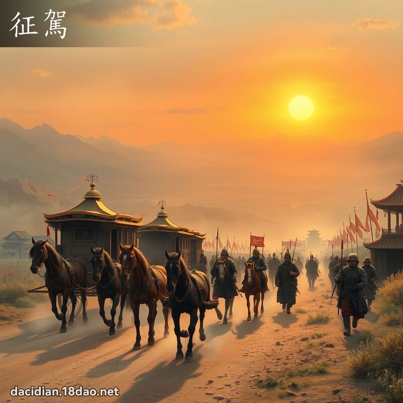 征駕 - 國語大辭典配圖
