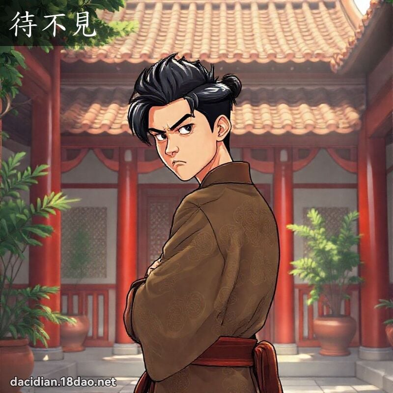 待不見 - 國語大辭典配圖