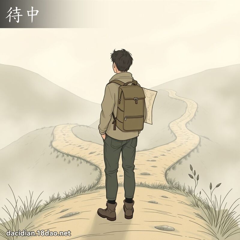 待中 - 國語大辭典配圖