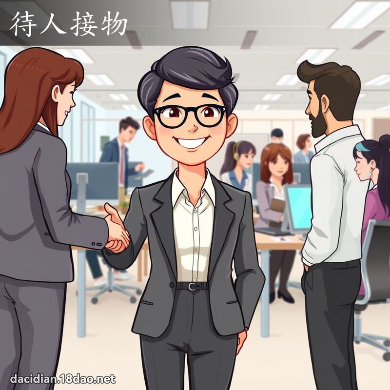 待人接物 - 國語大辭典配圖