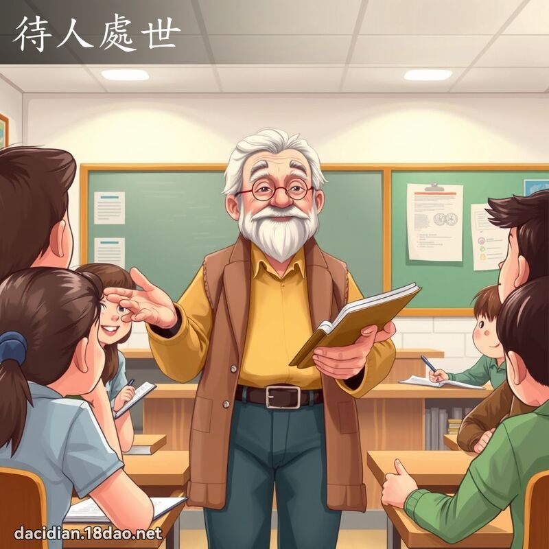 待人處世 - 國語大辭典配圖