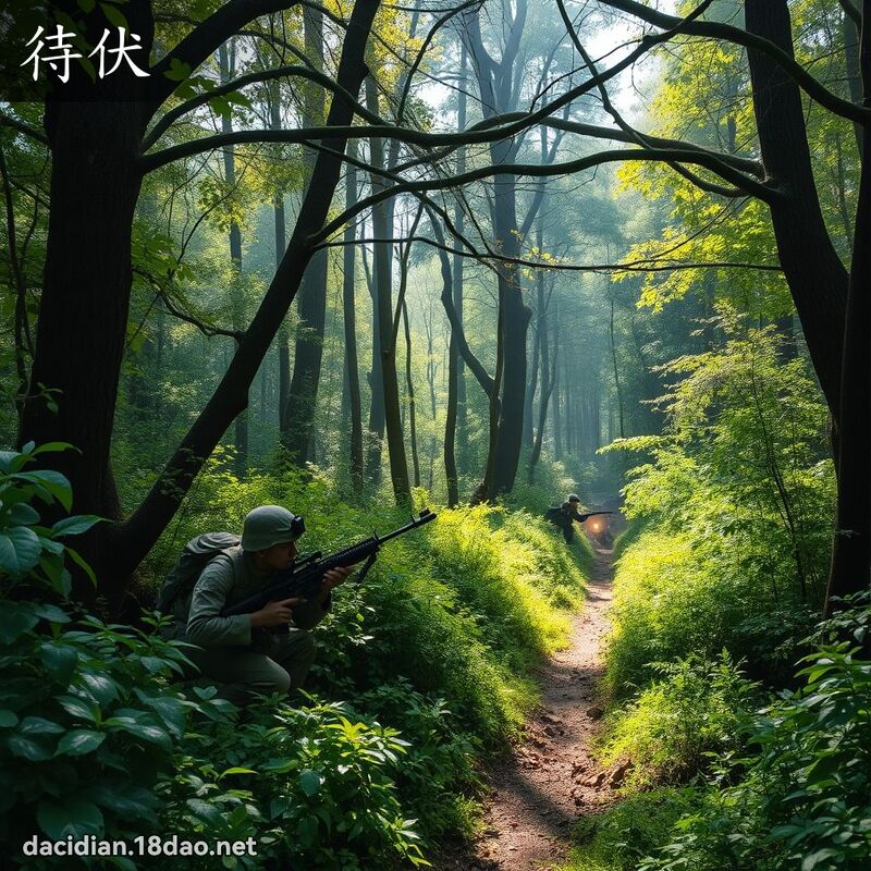 待伏 - 國語大辭典配圖