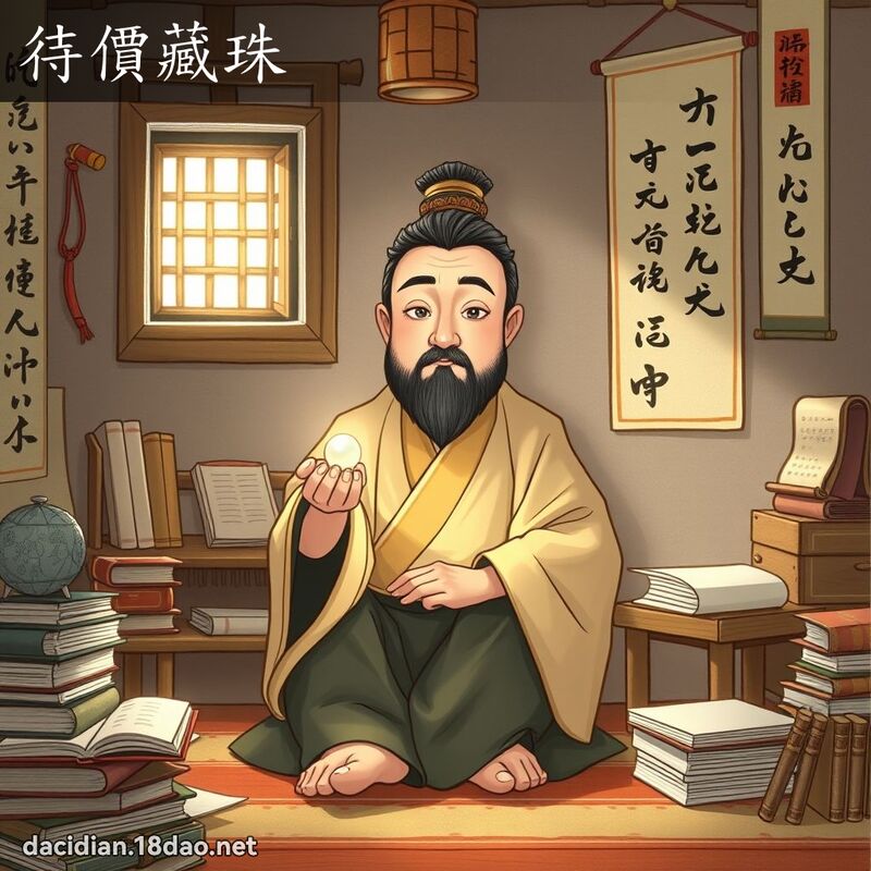 待价藏珠 - 国语大辞典配图