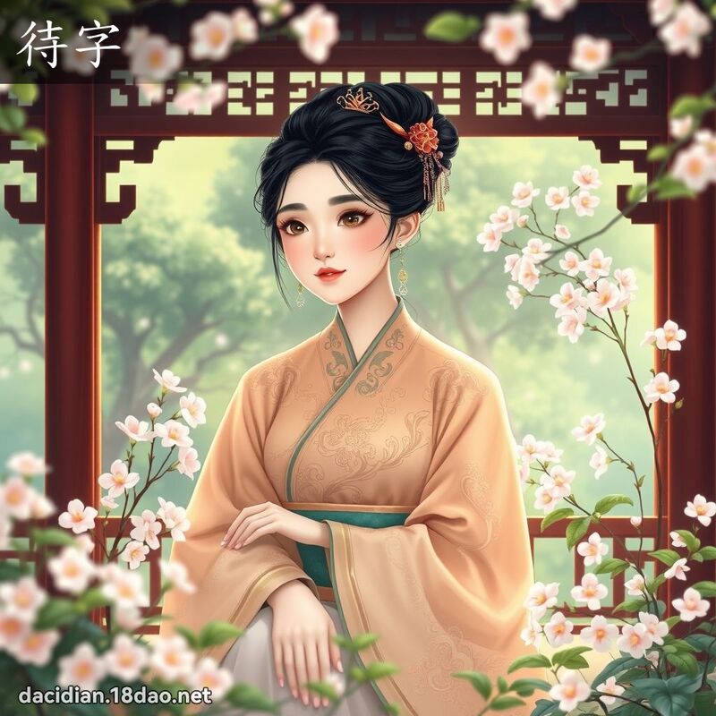 待字 - 國語大辭典配圖