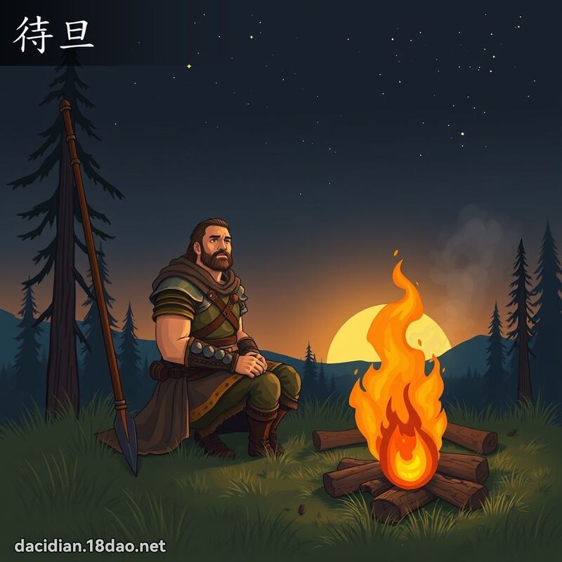 待旦 - 国语大辞典配图