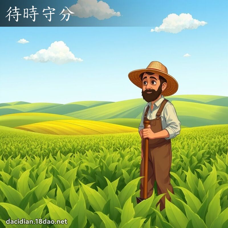 待時守分 - 國語大辭典配圖