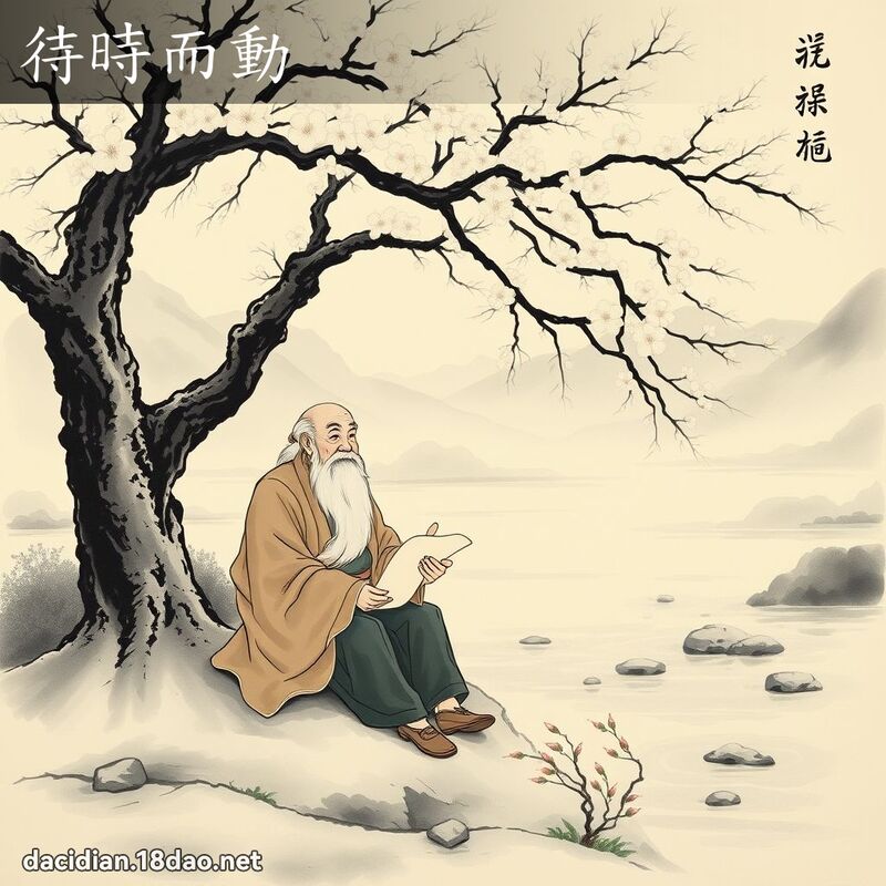 待時而動 - 國語大辭典配圖
