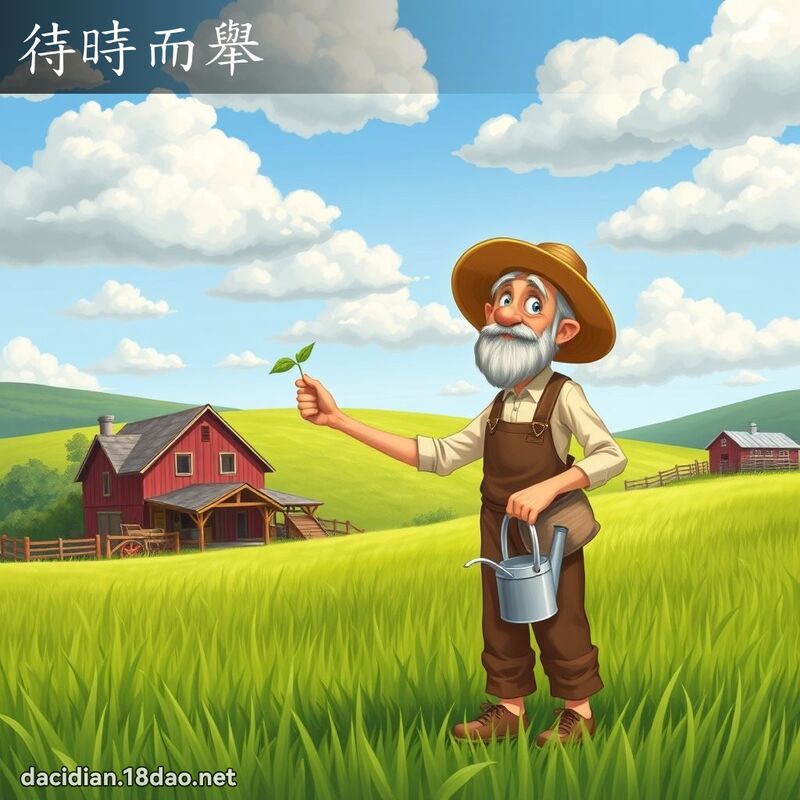 待時而舉 - 國語大辭典配圖