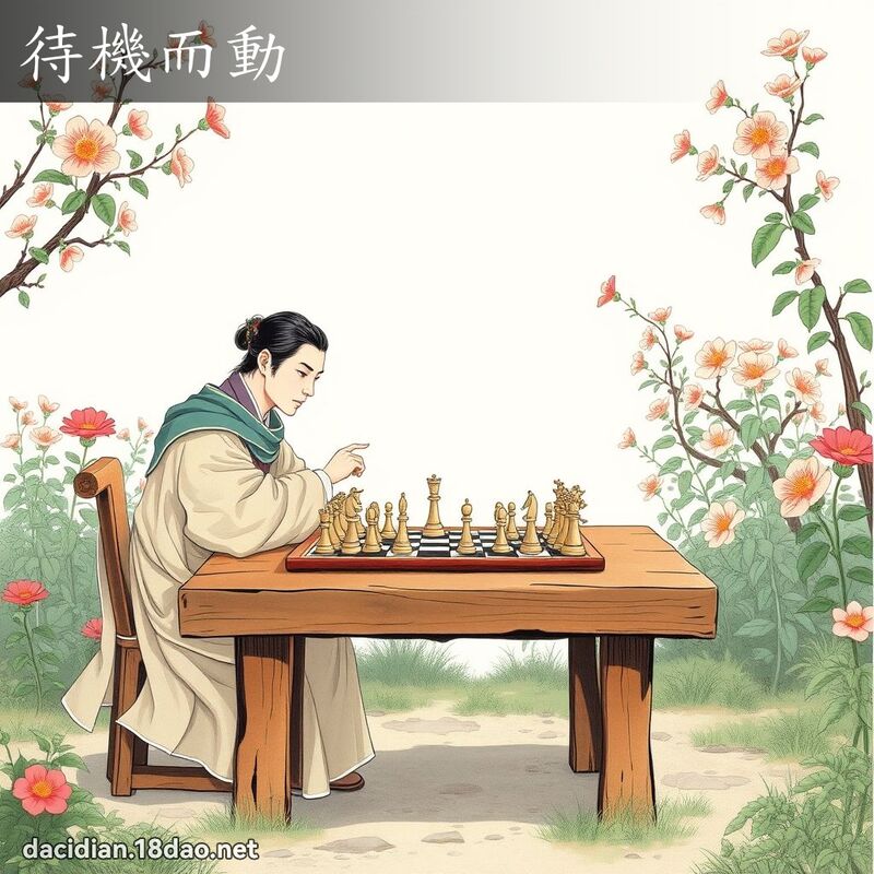 待機而動 - 國語大辭典配圖