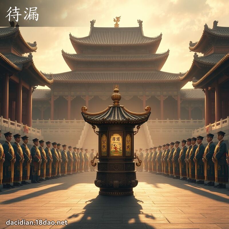 待漏 - 國語大辭典配圖