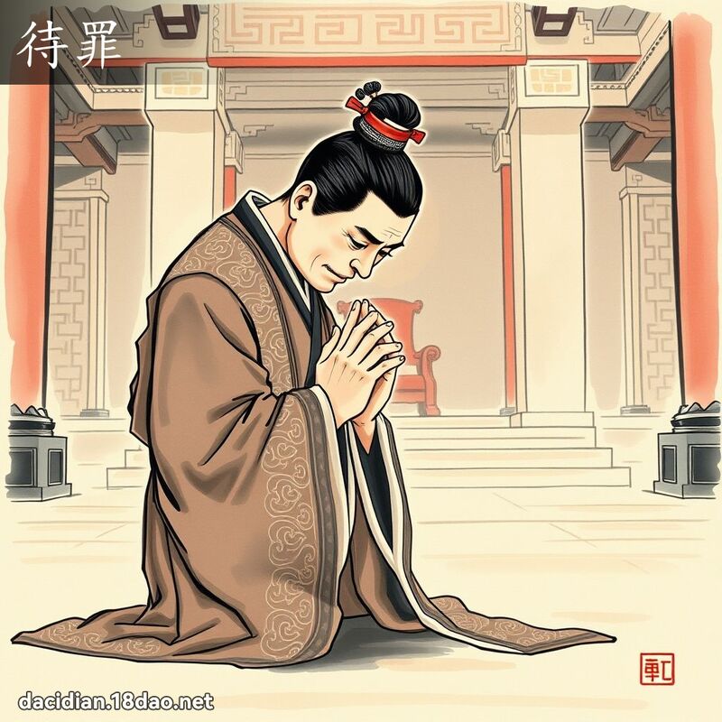 待罪 - 國語大辭典配圖