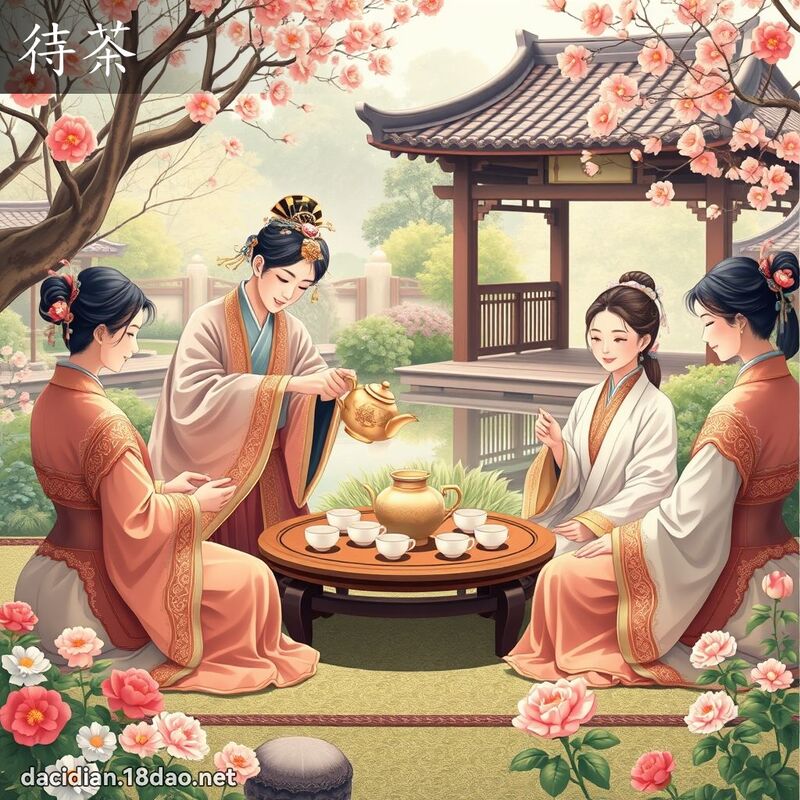 待茶 - 國語大辭典配圖