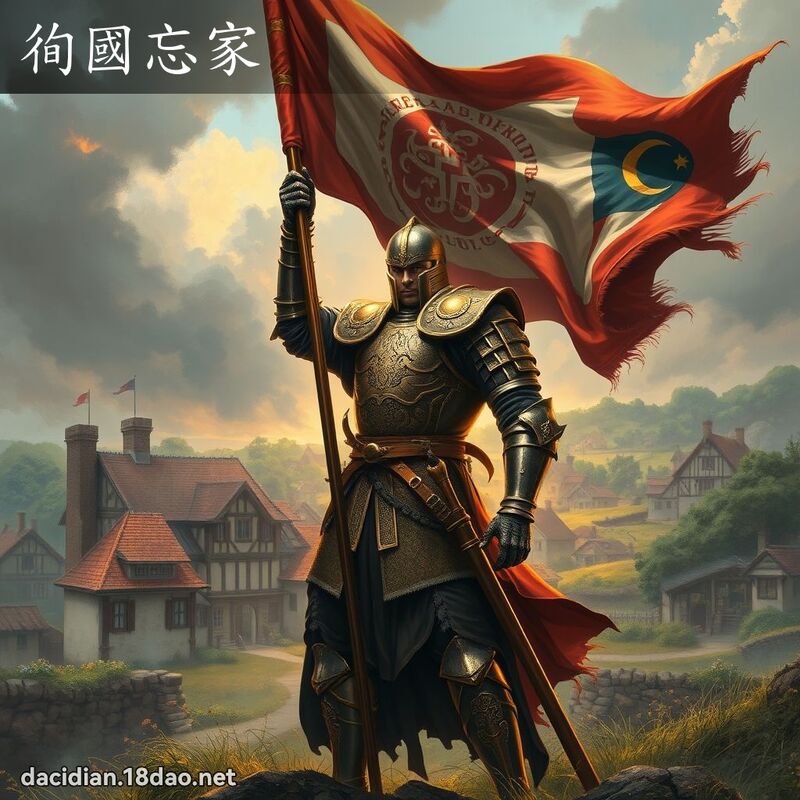 徇国忘家 - 国语大辞典配图