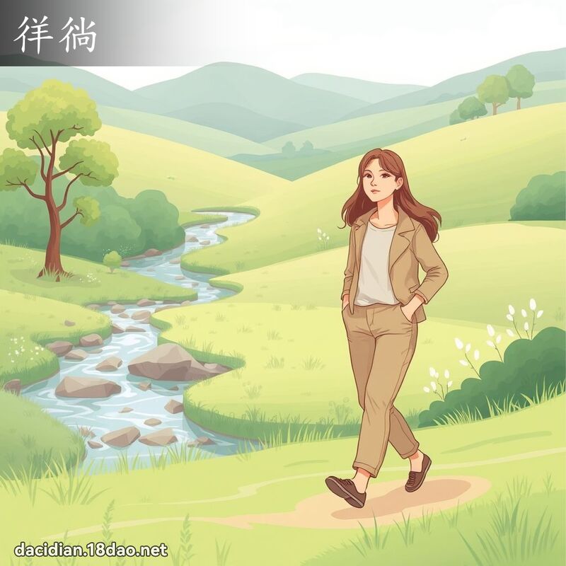徉徜 - 国语大辞典配图