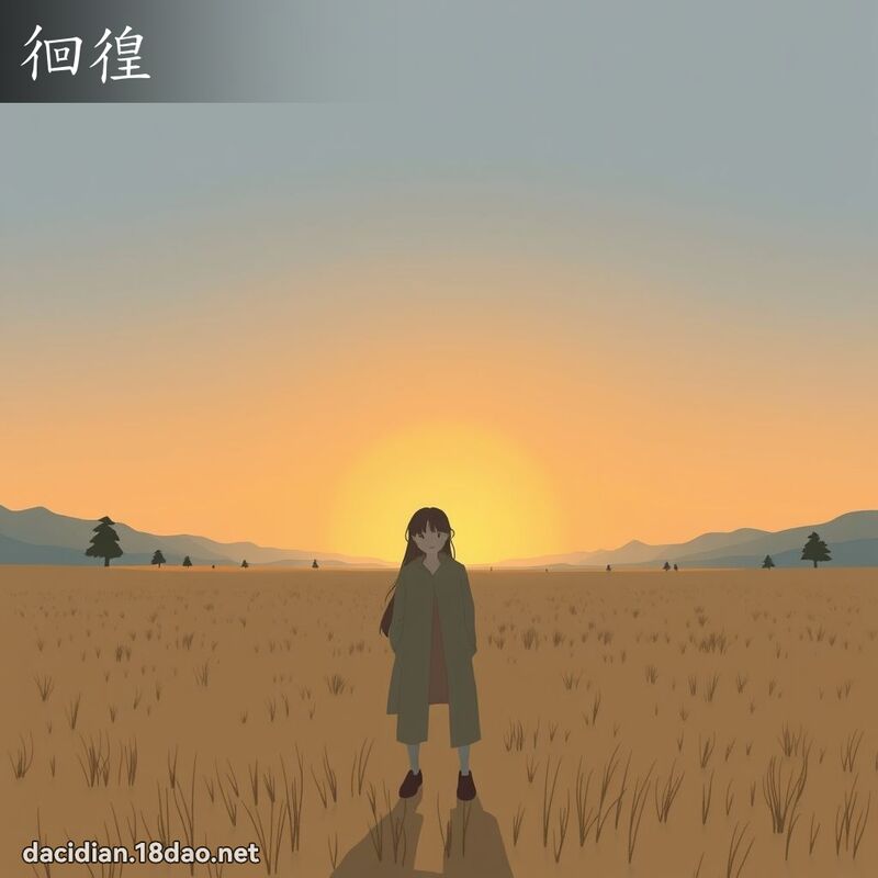 徊徨 - 国语大辞典配图