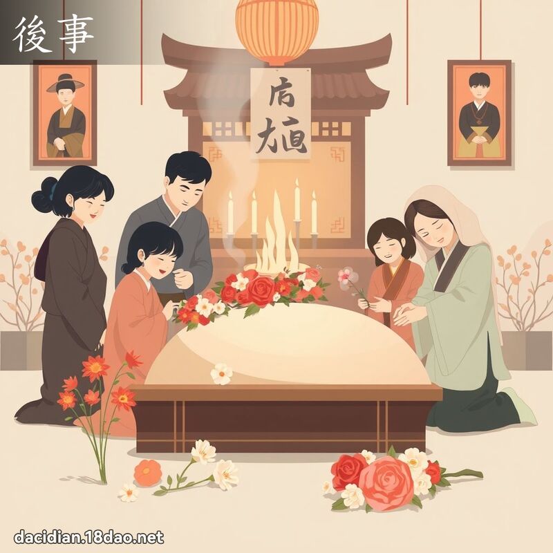 后事 - 国语大辞典配图