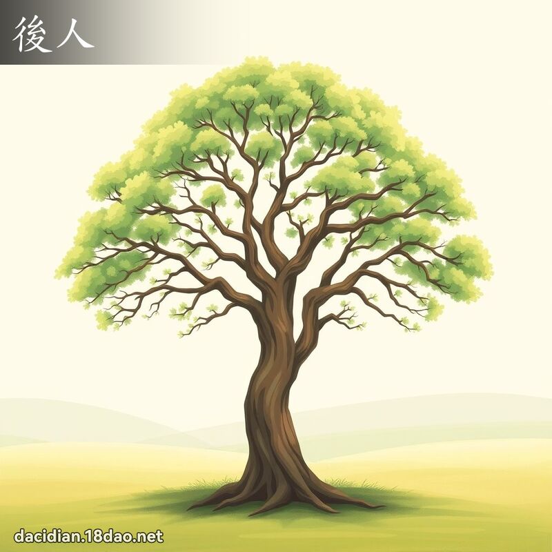 詞語: 後人 (多意詞)