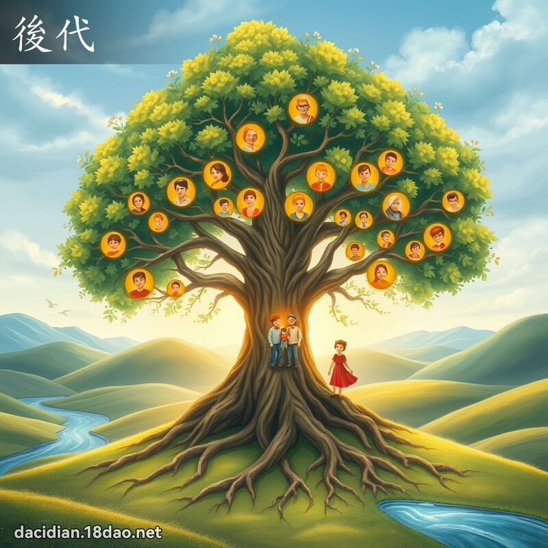 後代 - 國語大辭典配圖