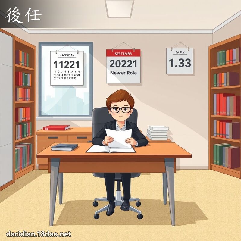 后任 - 国语大辞典配图