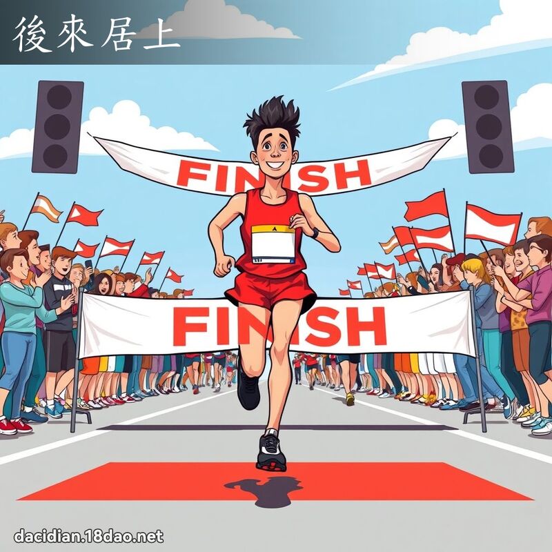 后来居上 - 国语大辞典配图