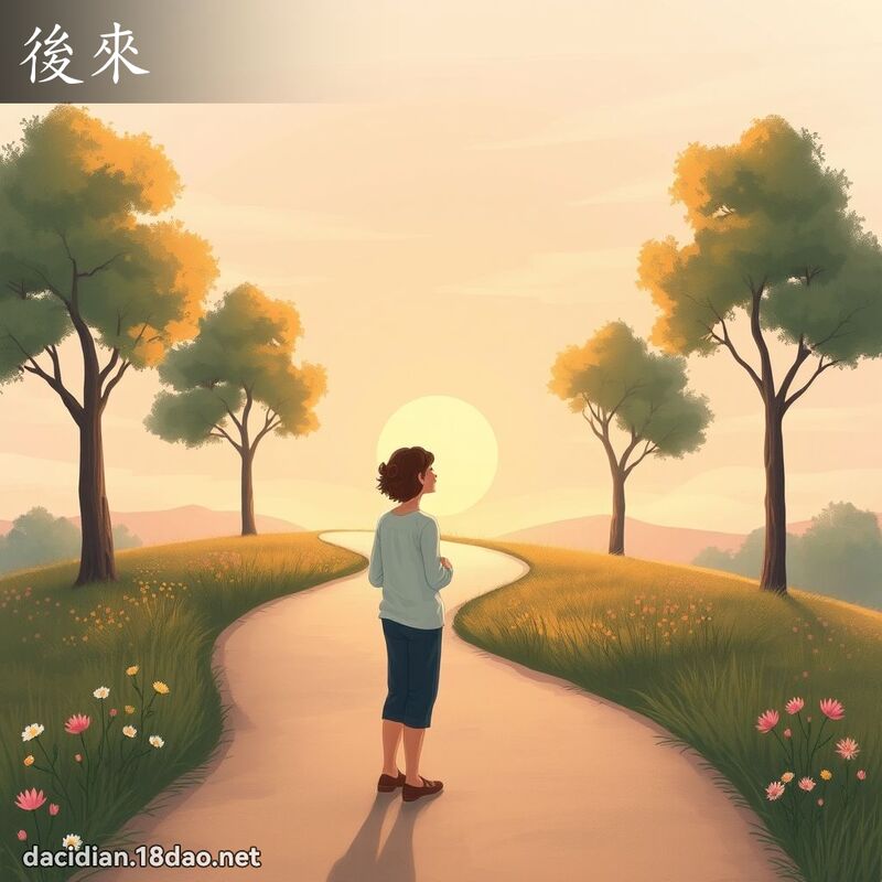 后来 - 国语大辞典配图