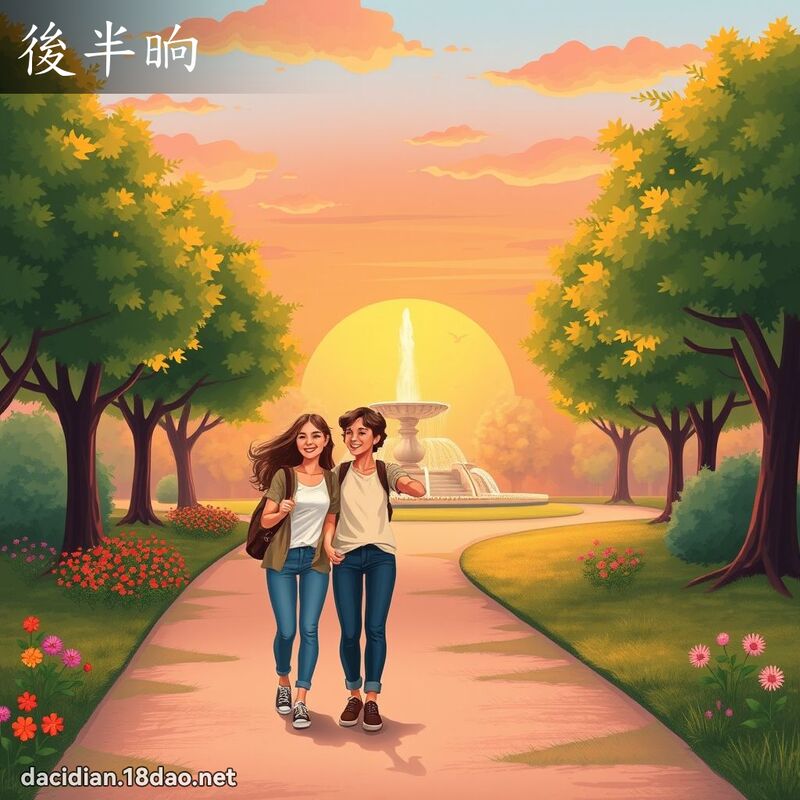 后半晌 - 国语大辞典配图