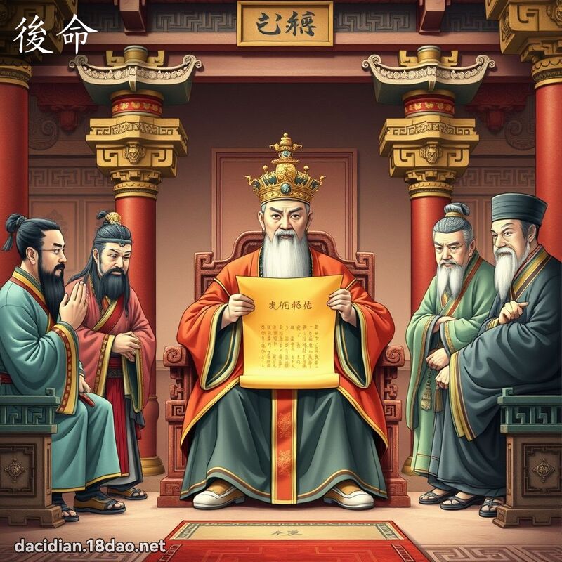 后命 - 国语大辞典配图