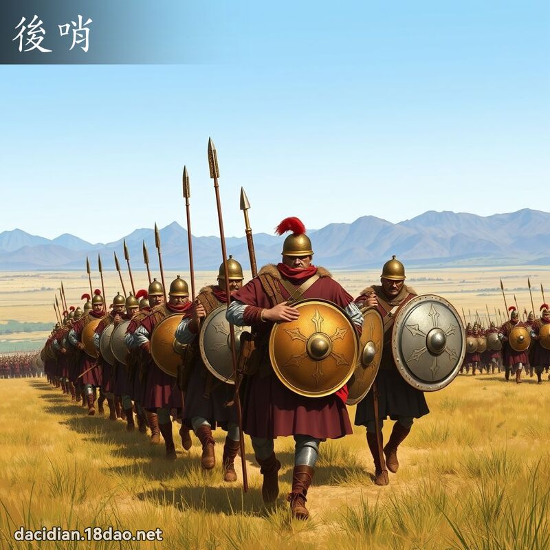 後哨 - 國語大辭典配圖