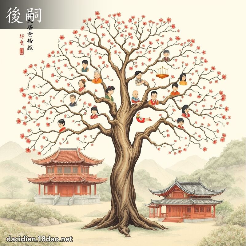 后嗣 - 国语大辞典配图