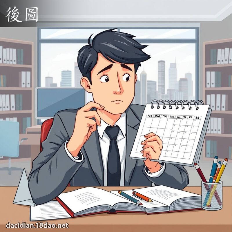 後圖 - 國語大辭典配圖