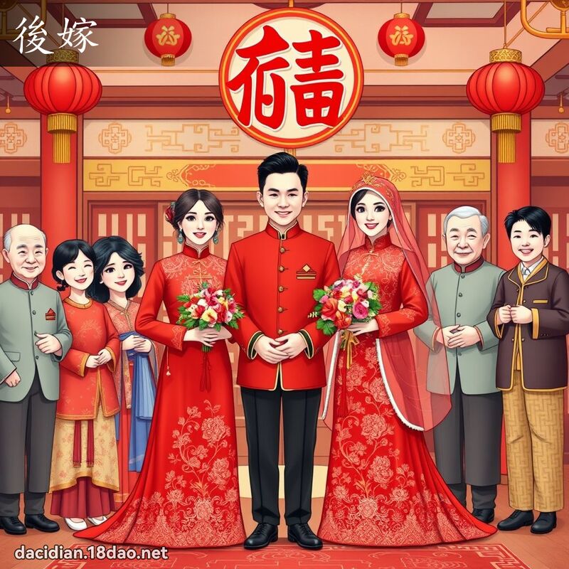 后嫁 - 国语大辞典配图